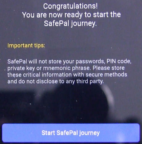 установка мобильного кошелька SafePal 2.0