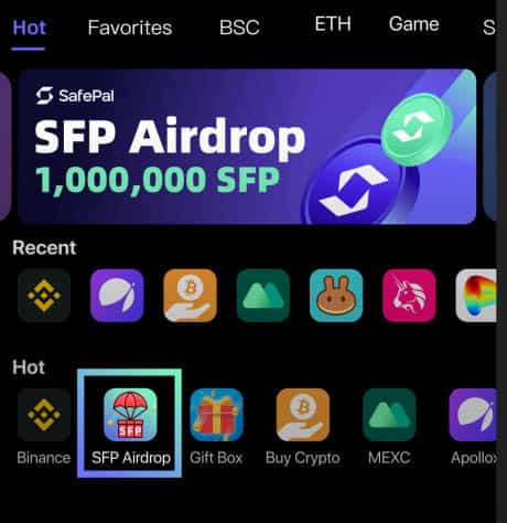 SFP Airdrop от SafePal