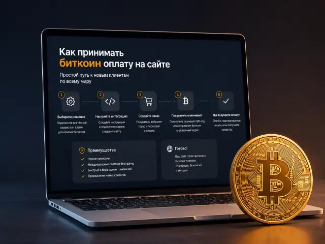 принимать биткоин оплату на сайте